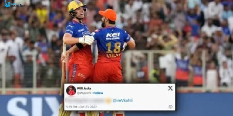 After Virat Kohli's first IPL century, Will Jack's previous post about him reappears.