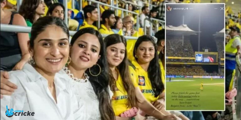 baby is coming soon." Sakshi's MS Dhoni-starring post during CSK vs. SRH disrupts the internet. Please complete the game.