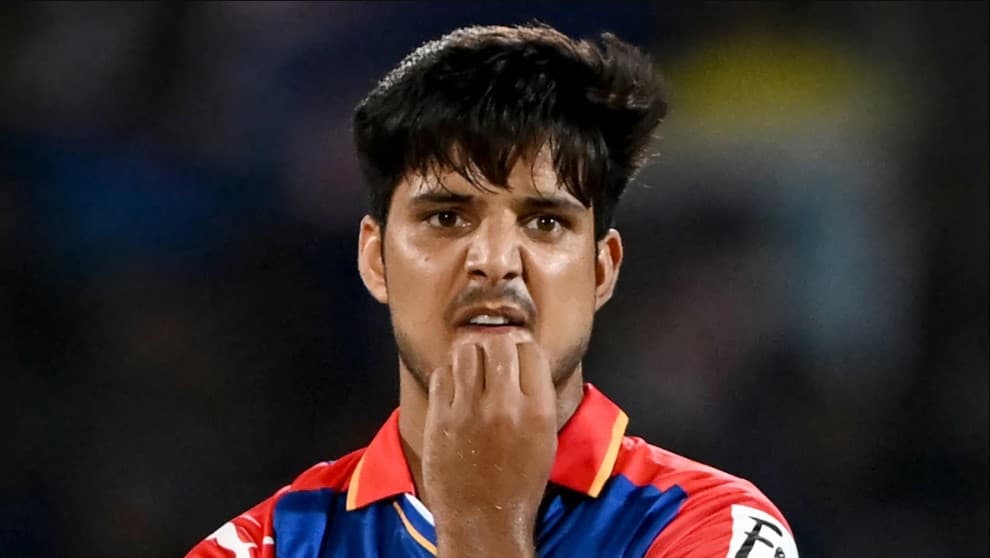 Bowler Rasikh Salam of the Delhi Capitals is reprimanded for violating the IPL Code of Conduct.