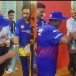 Watch MS Dhoni's Surprise Visit To The RCB Dressing Room Ahead Of The Do-Or-Die IPL 2024 Match.
