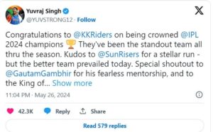 Sachin Tendulkar and Yuvraj Singh can't stay calm after KKR's IPL final victory: Gambhir's fearless mentorship and SRK