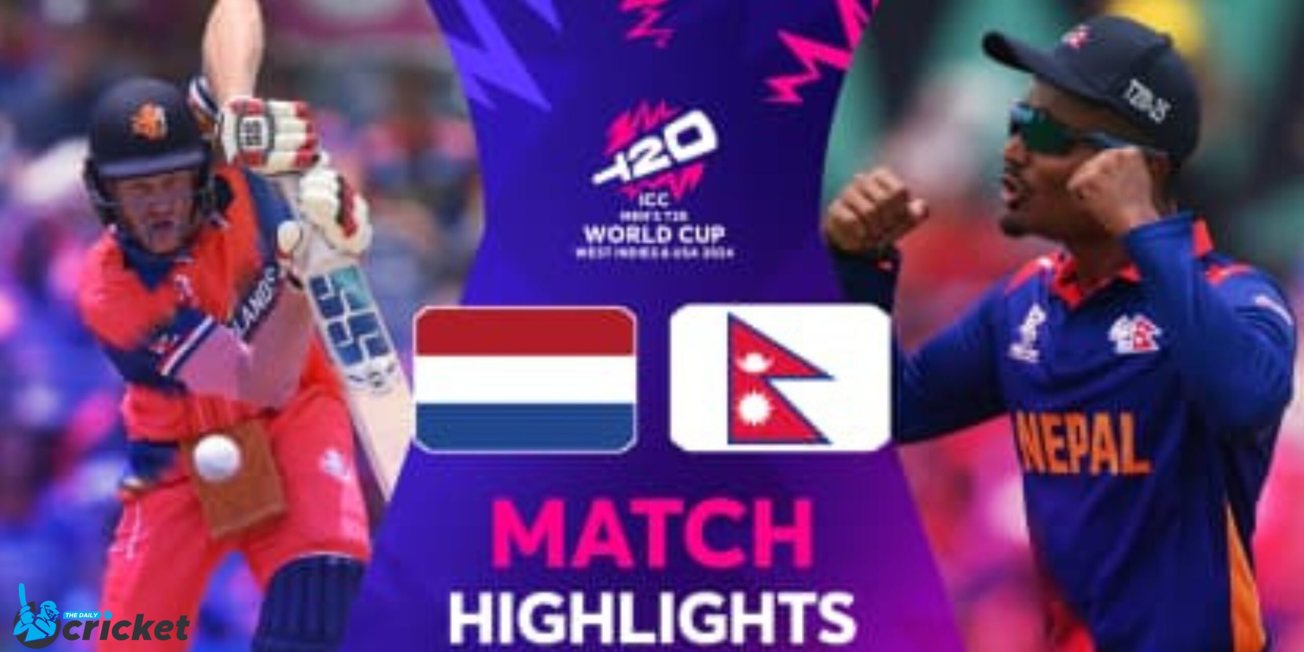 T20 World Cup Highlights: Netherlands Defeats Nepal by 6 Wickets in Dallas