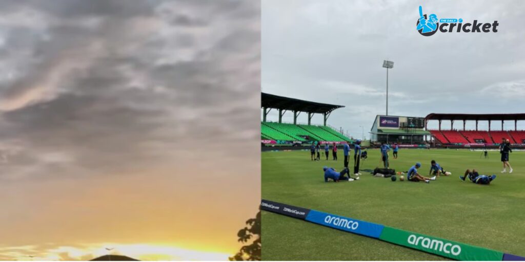 இந்தியா vs இங்கிலாந்து T20 உலகக் கோப்பை 2024 SF, கயானா வானிலை புதுப்பிப்பு: மழை இறுதியாக நின்றவுடன் மேகமூட்டமான வானத்தில் சூரியன் தோன்றுகிறது; காட்சிகளின் மேற்பரப்பு
