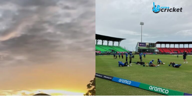 India vs England T20 World Cup 2024 SF, Guyana Weather Update: Sun Peeps Through Cloudy Skies As Rain Finally Stops; Visuals Surface
