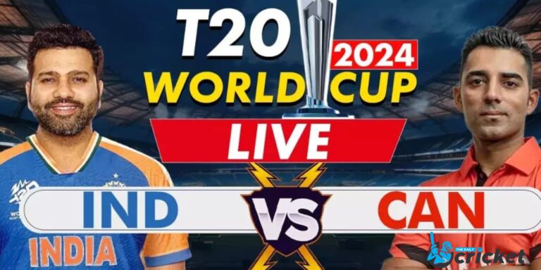 India vs Canada Highlights, T20 World Cup 2024: Match was abandoned due to damp outfield.